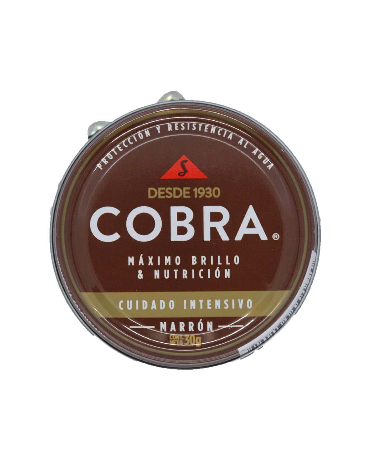 Pomada Cobra para Calzado Marron 4 en 1 30 Gr